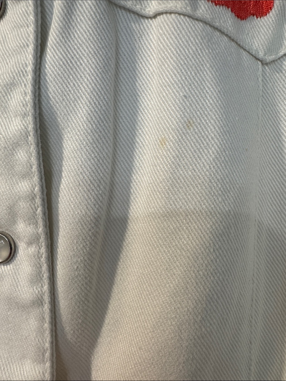Vintage western white denim Embroidered set - Picture 3 of 12